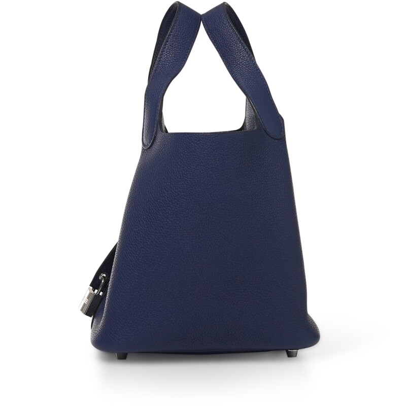 Hermès Bleu Saphir Maurice Picotin Lock 18 Palladium Hardware - Image 3